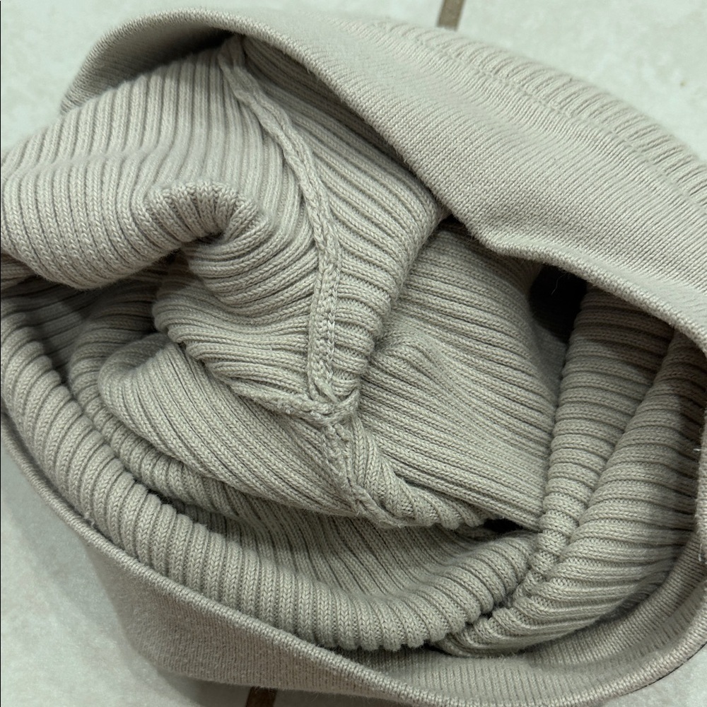 Essentials Ribbed Athletic Shorts in Light Beige - Picture 5 of 7